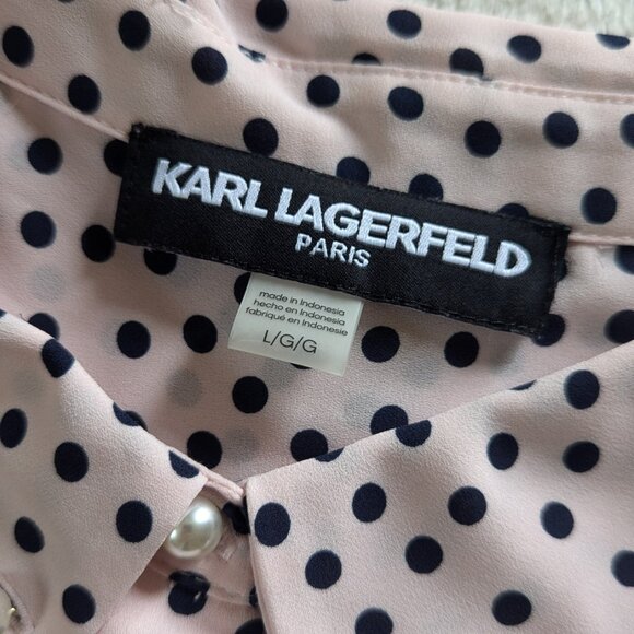 Karl Lagerfeld Blouse, Large - Picture 2 of 5